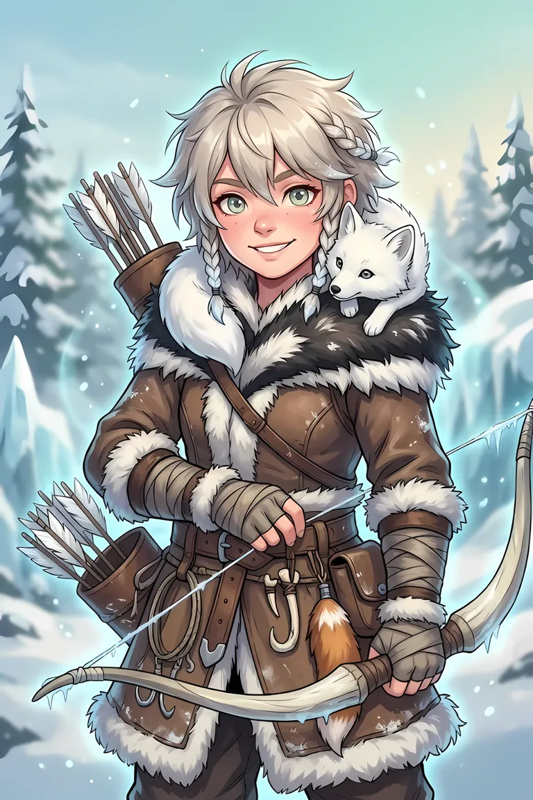Hero portrait — Brynja Frostfletch — Dwarf Hunter
