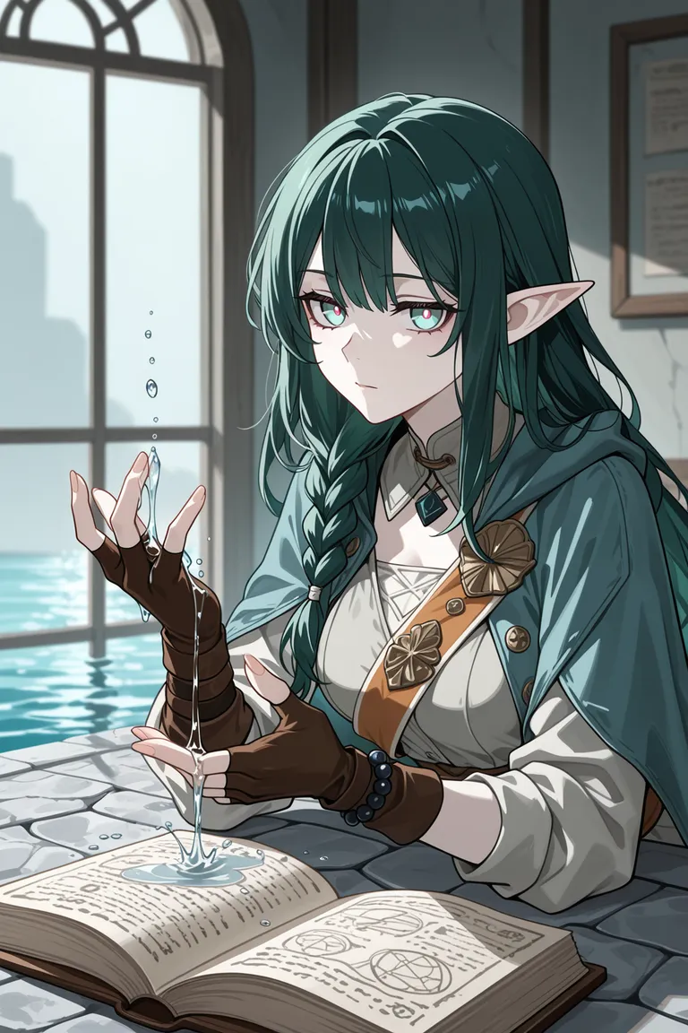Hero portrait — Nerith Quelltide — Elf Mage