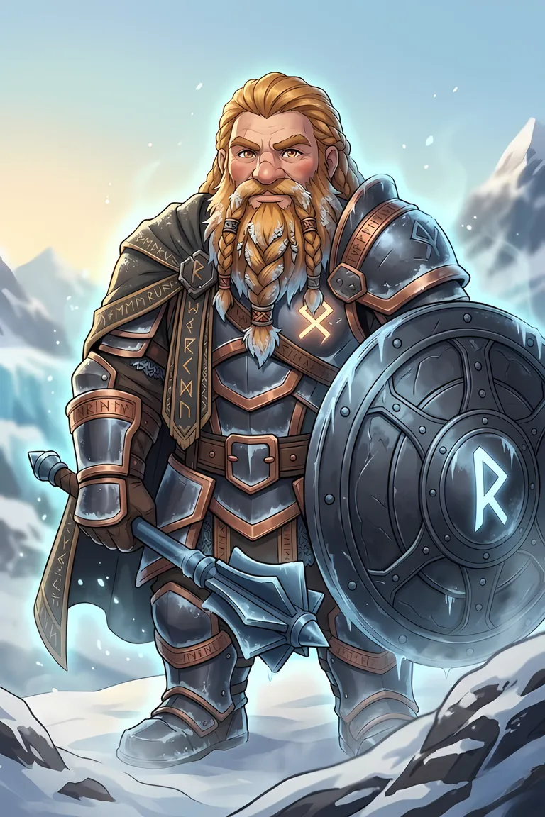 Hero portrait — Halgrim Oathstone — Dwarf Tank