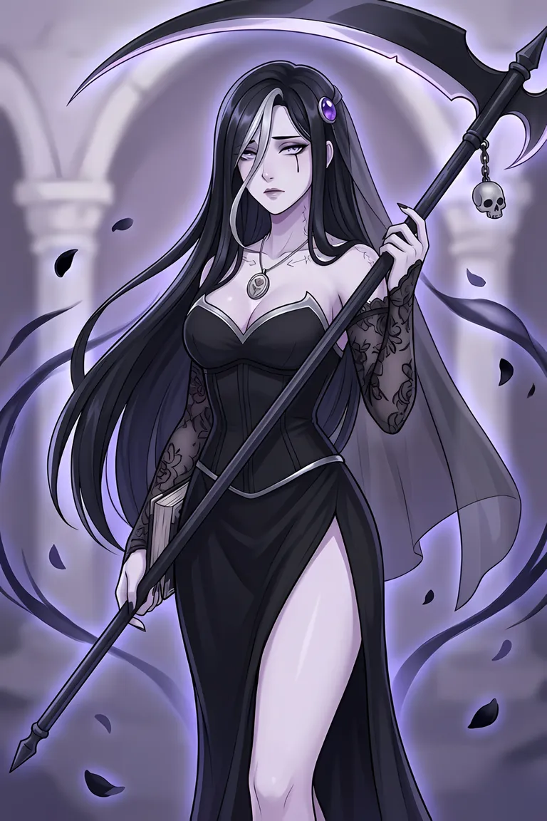 Hero portrait — Vesper Hallow — Human Necromancer